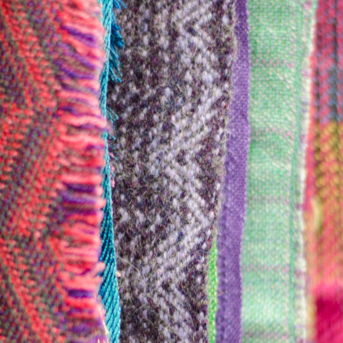 Handwoven fabric samples