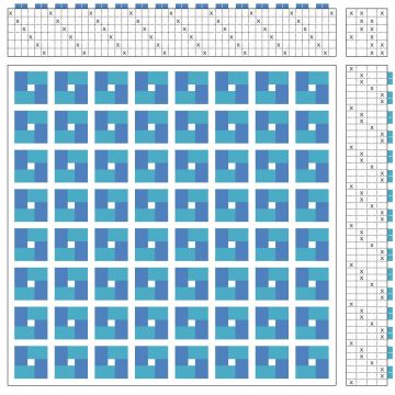 example of weaving draft